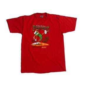 Vintage 1996 Salinas Peppers Baseball Oneita T-Shirt Large Single Stitch
